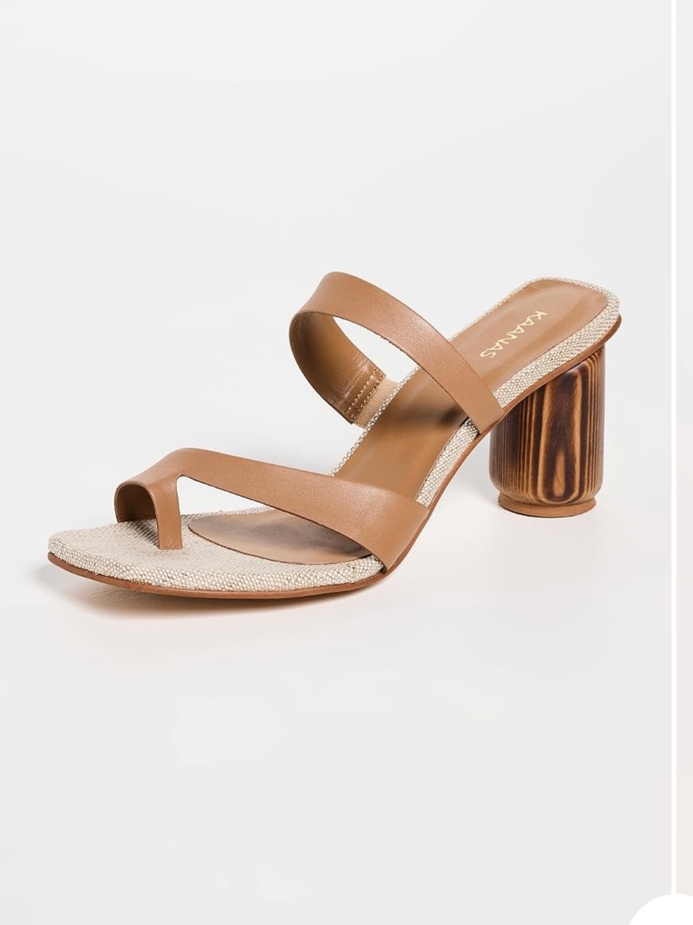 KAANAS Otto Toe Ring Strappy Chunky Heels